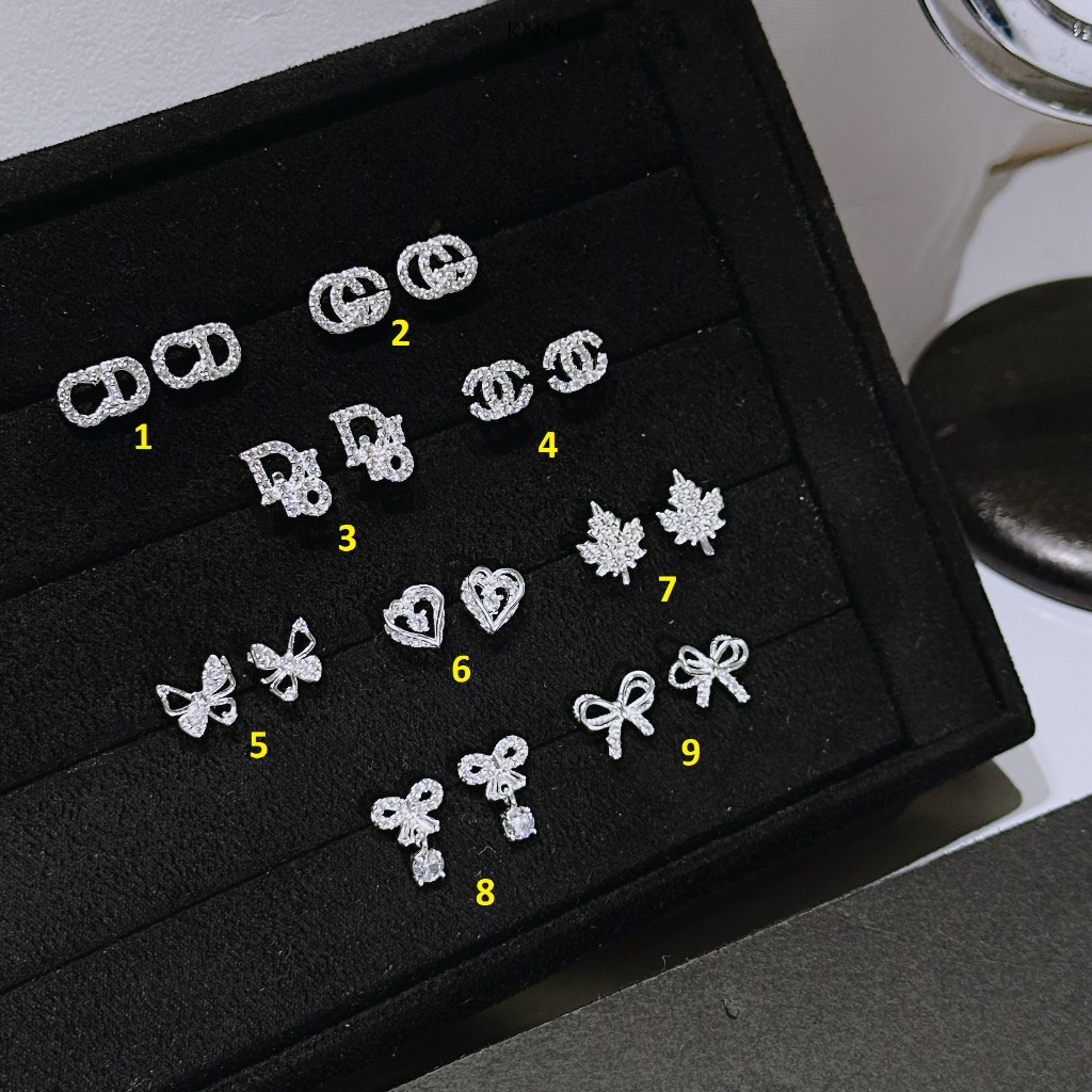 Bông tai nữ nụ nhỏ xinh chuẩn bạc ta