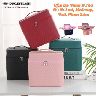  Cốp đựng đồ nối mi nail trang điểm phun xăm makeup  Kt: 18x24x28cm  Storage box   Đức Eyelash 