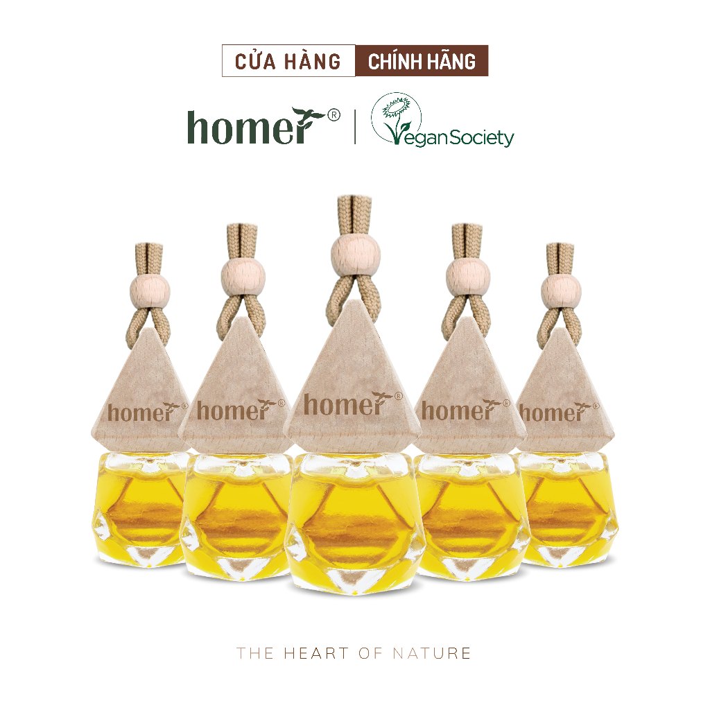 [ Chai Treo 7ml ] Tinh dầu treo Homer - Khử mùi, kháng khuẩn trong không khí - Treo tủ, treo phòng, treo xe