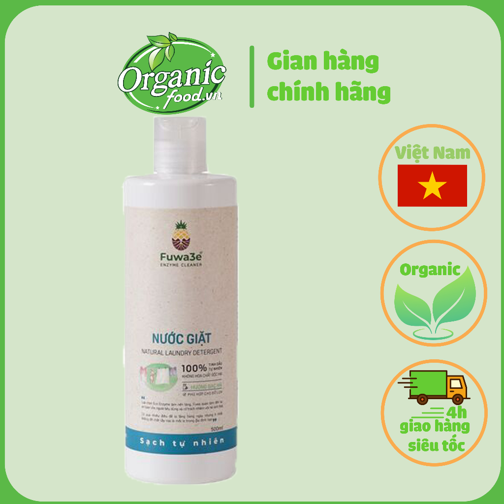 Nước giặt Fuwa3e Hương bạc hà