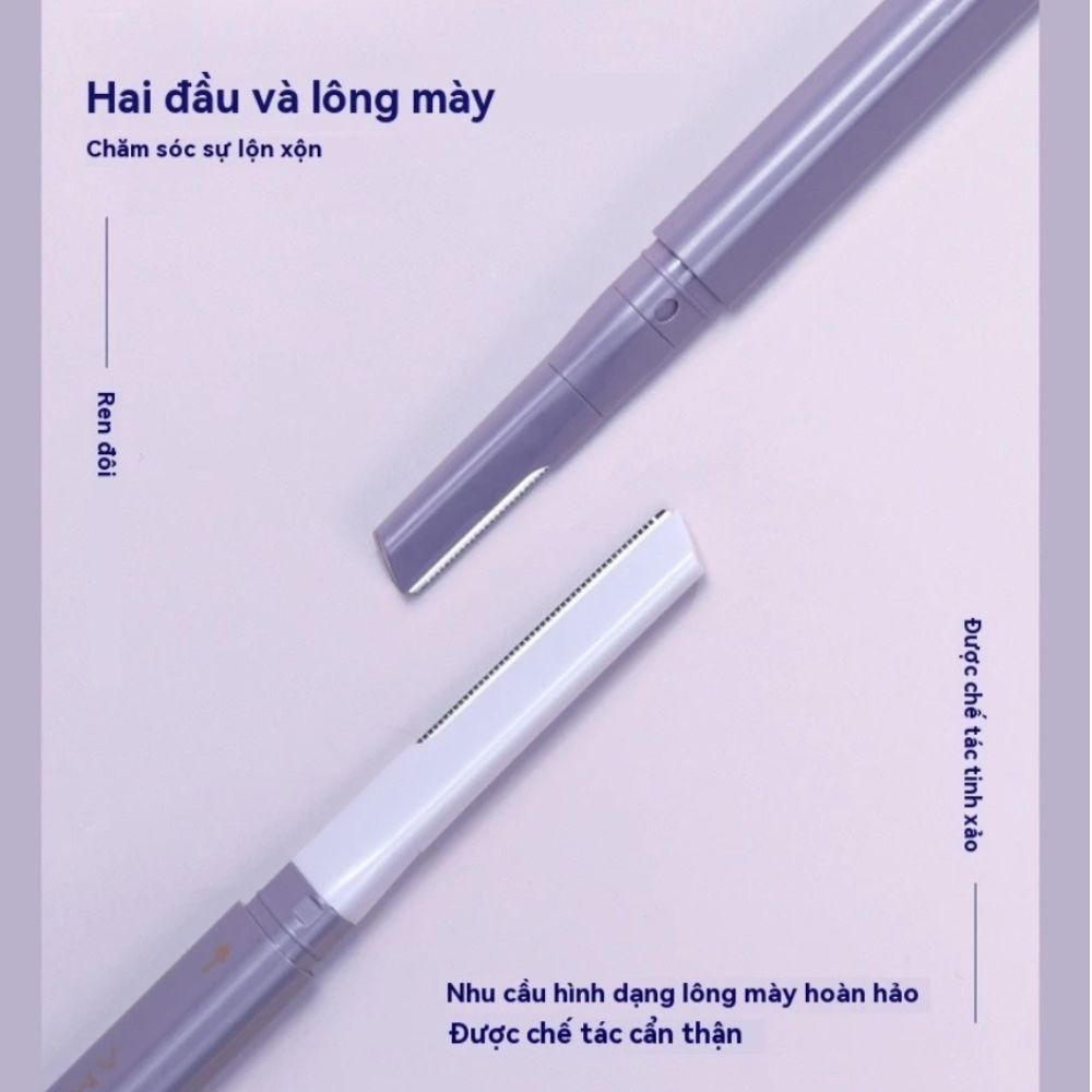 Ảnh 5 của Dụng Cụ Cạo Tỉa Lông Mày AMORTALS Tiện Dụng , Dao Cạo Hai Đầu, Nhíp Không Gỉ
