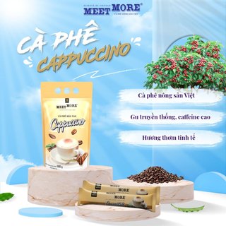 Bịch Cà Phê Hòa Tan Cappuccino Meet More (50 Gói/18Gram) - Cà Phê Truyền Thống