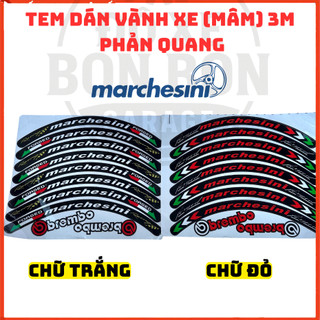 Tem Dán Vành (Mâm) Xe 3M Phản Quang MARCHESINI