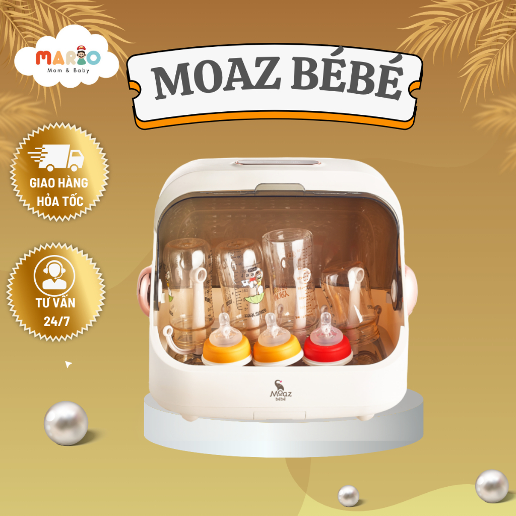 MÁY ÚP BÌNH SỮA, TIỆT TRÙNG SẤY KHÔ TIA UVC MOAZ MB044