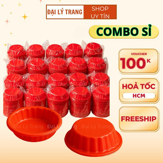 ( SỈ 12200 ) Chén tương đỏ dùng một lần đựng nước chấm , đựng nước sốt _ GIÁ SỈ CHO QUÁN