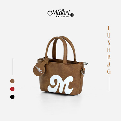 Túi Tote Da PU LUSHBAG Nam Nữ Có Dây Đeo Chéo Đựng Điện Thoại Đi Học Chơi Đi Làm | M STUDIO