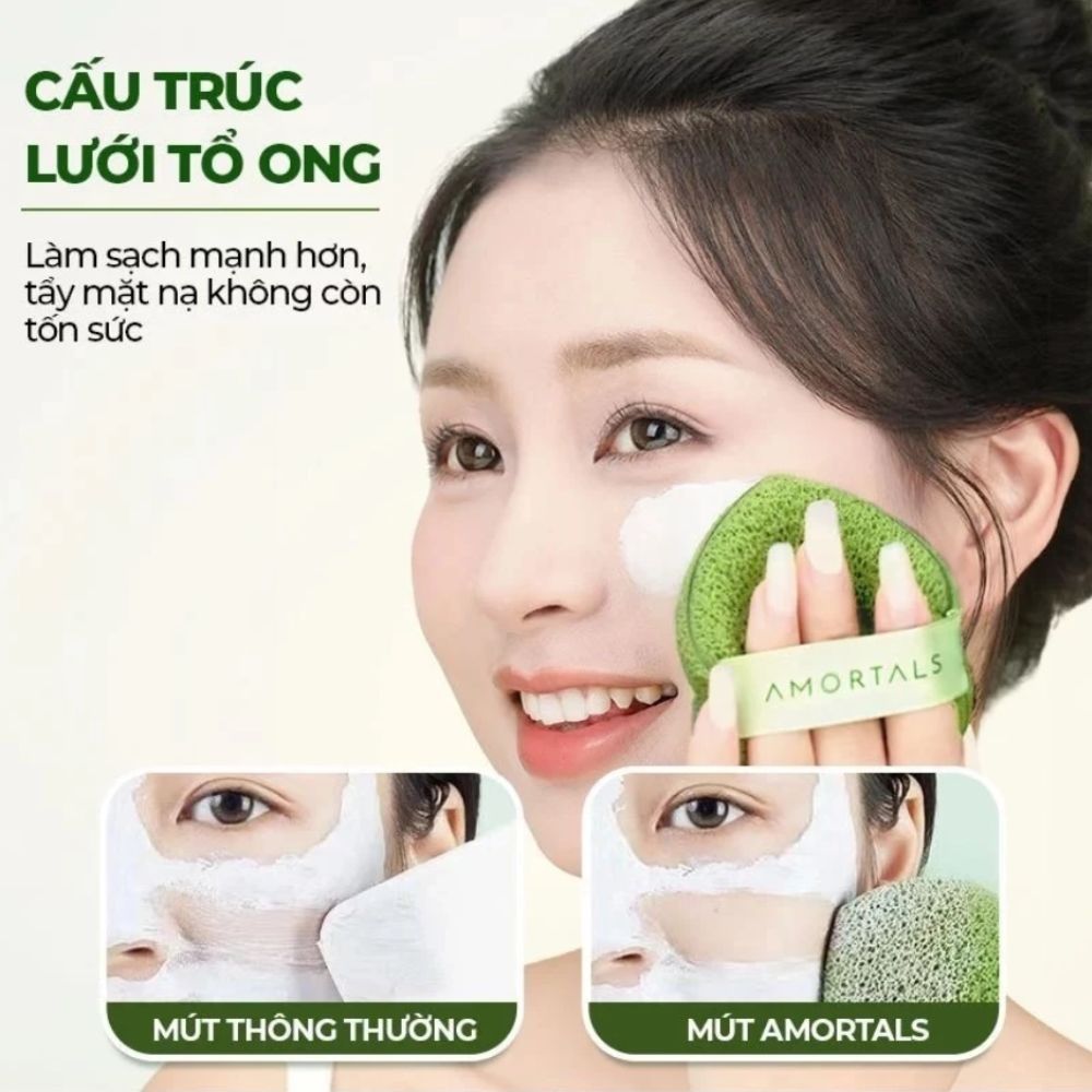 Ảnh 3 của Bọt rửa mặt AMORTALS Làm Sạch Sâu Bụi Bẩn Và Bã Nhờn Dịu Nhẹ Phù Hợp Cả Da Nhạy Cảm