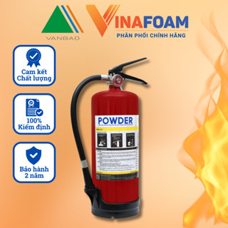  Bình chữa cháy bình cứu hoả bột ABC 3kg chính hãng VINAFOAM 