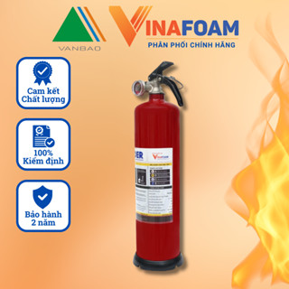 Bình chữa cháy, bình cứu hoả dành cho ô tô bột ABC 1kg chính hãng Vinafoam VP1