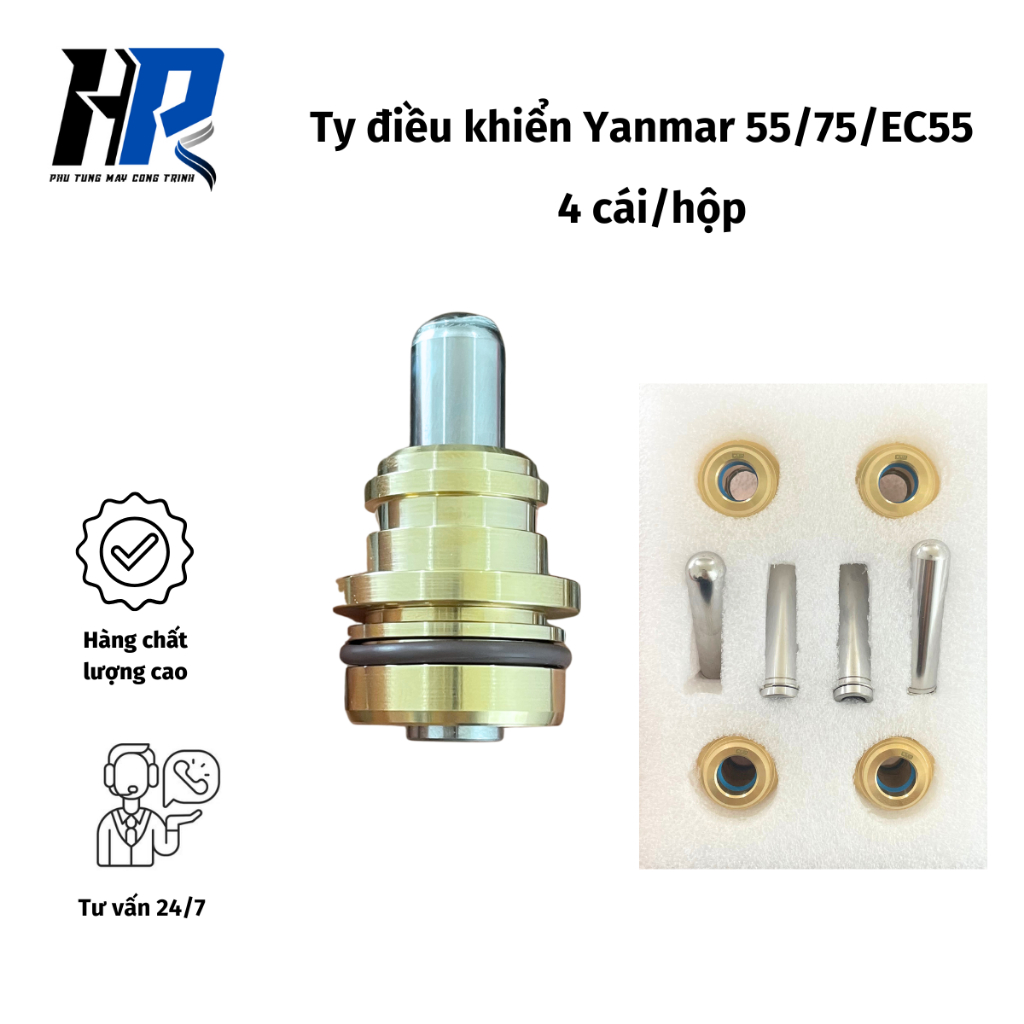 Ty Điều Khiển Máy Xúc Yanmar 55/75 Và Volvo EC55 | Φ10mm – Dài 44mm – Hàng HPM | Phụ Tùng HP