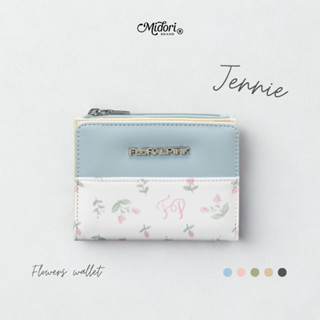 Ví Ngắn JENNIE Nữ Họa Tiết Dễ Thương Trượt Nước Cầm Tay Mini Đẹp Cao Cấp Nhiều Ngăn | M STUDIO