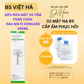 Sữa Rửa Mặt Rau Má & Tắm Toàn Thân Flavoncare Centella Face and Body Wash 240ML| Bs Da Liễu Khuyên Dùng