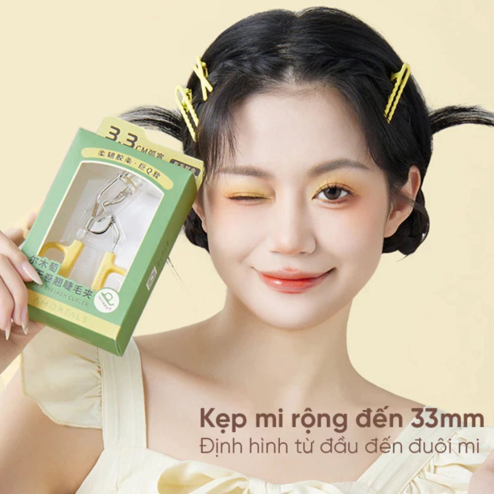 Ảnh 3 của Bấm Mi AMORTALS Dụng Cụ Uốn Cong Lông Mi , Giữ Nếp Lâu Dài, đầu đệm siêu mềm
