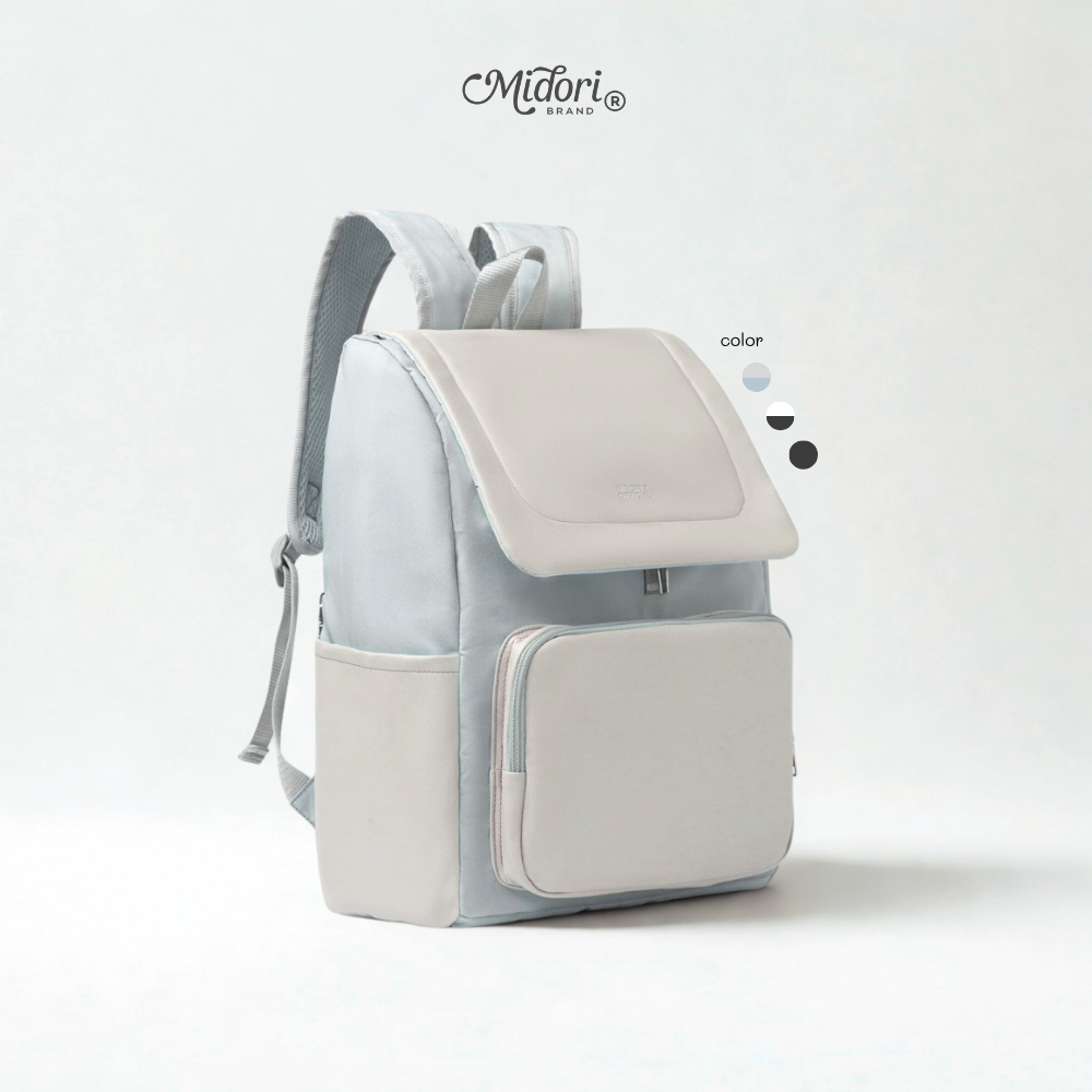 Balo Đi Học Đi Làm PAIX Nam Nữ Cặp Đựng Laptop Vải Phối Da PU Du Lịch Nhiều Ngăn Trượt Nước | M STUDIO