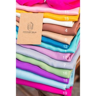 Vải lụa tơ tằm CHẤT SILK thiên nhiên tốt cho da, mềm mịn, thân thiện môi trường, khổ 90cm