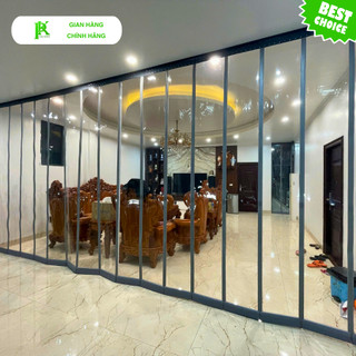 Rèm Nhựa Ngăn Lạnh Trong Suốt Có Viền Nam Châm Từ Tính Dày 2mm   Tặng Đầy Đủ Phụ Kiện + Ốp Chân   