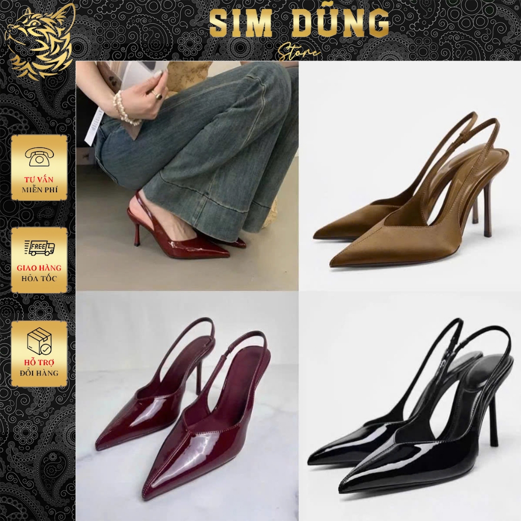 GUỐC ZRA 3 MÀU 8705 ĐƠN GIẢN THANH LỊCH CAO 11P (CÓ SẴN)( FULLBOX)