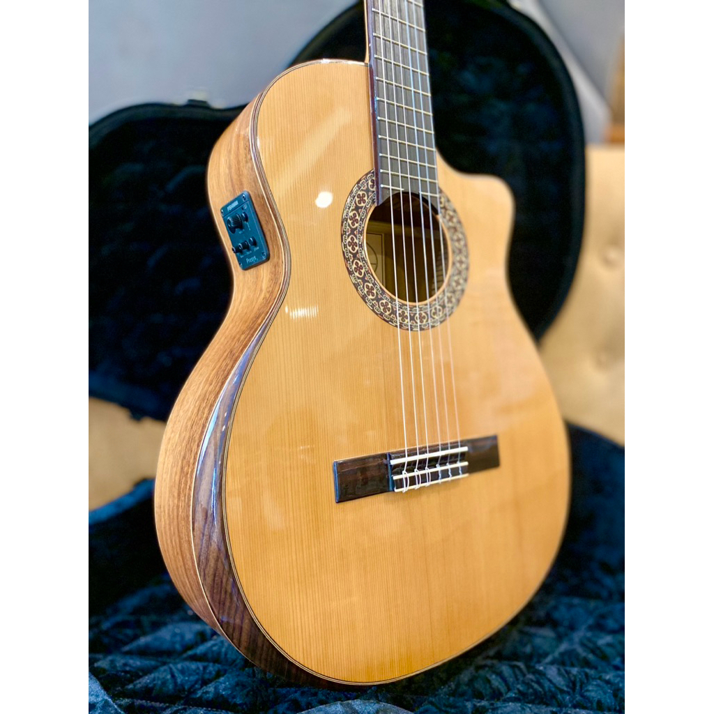 Guitar Ba Đờn Fusion C600J - Classic dáng khuyết gỗ điệp già - Cần 48mm dễ chơi - Âm hay vượt trội