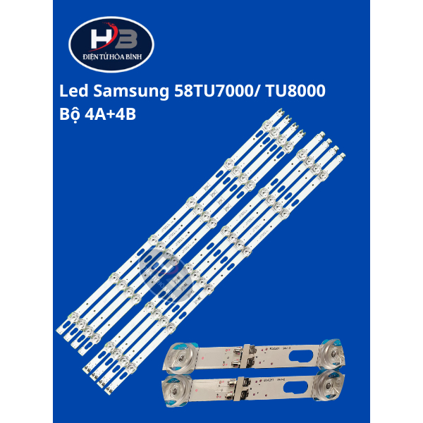 Bộ LED tivi Samsung 58TU7000 58TU8000 – Set 4A+4B