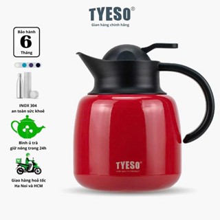  Ấm pha trà TYESO bình giữ nhiệt bình ủ trà giữ nóng INOX304 an toàn 1000ml có lọc trà chính hãng 