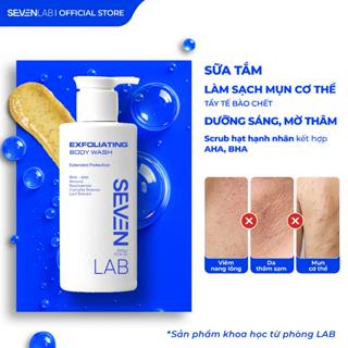 Sữa tắm tẩy tế bào chết SEVENLAB 300ml giúp giảm mụn lưng, hỗ trợ dưỡng trắng da, hương nam tính