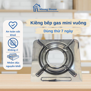 Kiềng bếp gas mini vuông Namilux KT 25cm x 23cm kiềng bếp gas inox du lịch Chính hãng NAMILUX