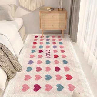  Thảm lông cừu mịn dày dặn mềm mịn để dệt trải chân giường decor phòng ngủ cửa ra vào phòng khách kích thước 50x1m2 