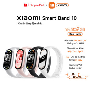 [ Mới ra mắt ] Vòng Đeo Tay Thông Minh Xiaomi Mi Band 9, Band 10 Theo Dõi Sức Khỏe, Bản Quốc Tế - Hàng Chính Hãng