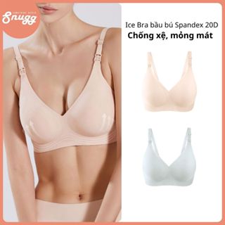  TẶNG NỚI _ Áo ngực bầu và cho con bú chống xệ lụa spandex - Ice bra mỏng mát Snugg -  SNU2176 