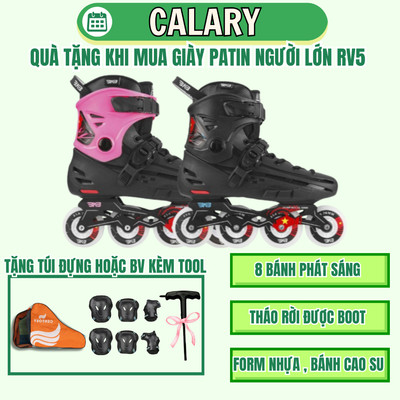 [ Tặng Túi Đựng Hoặc Bảo Hộ] Giày Trượt Patin Người Lớn Centosy Flying Eagle BKB RV5 Có 8 Bánh Đèn Sáng Vĩnh Cửu