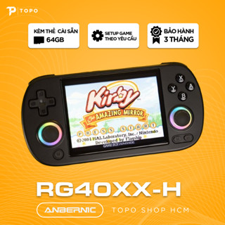  Anbernic RG40XX H - Máy chơi game cài sẵn HĐH MuOS 2025 và kho Game Java + Game Port chọn lọc 