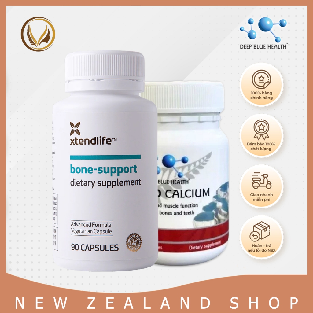 Combo Viên uống bổ sung Canxi & xương khớp Liquid Calcium & Bone Support 60 viên/ 90 viên