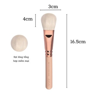 Cọ Trang Điểm Đánh Má Hồng ZOEVA 126 Rose Gold Luxe Cheek Finish Brush