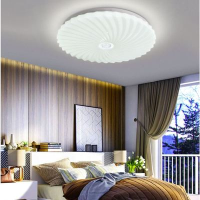 Đèn ốp trần MONSKY IKOCHI ABS 40cm, 50cm 48W hình tròn 3 màu ánh sáng hiện đại sang trọng
