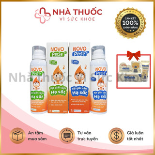  ✅ Mua 1 tặng 1 Dán hạ sốt  Xịt giải cảm hạ sốt Novopetie giảm khó chịu làm mát cơ thể sau 2-3 phút  lọ 100ml  