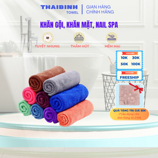 Khăn gội, khăn mặt, Lau Tay, Lau Bếp, Làm Nail  THAIBINH TOWEL 100% Microfiber Siêu Mềm Siêu Thấm Hút