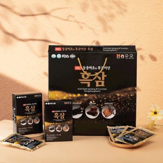  NƯỚC HẮC SÂM VÀ FUCOIDAN ĐÔNG TRÙNG HẠ THẢO HÀN QUỐC  70ML X 30 GÓI  