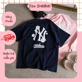 Áo Thun New Era Flower Navy Logo In Phồng 100% Cotton Mã 13765214 | Fox Sneaker