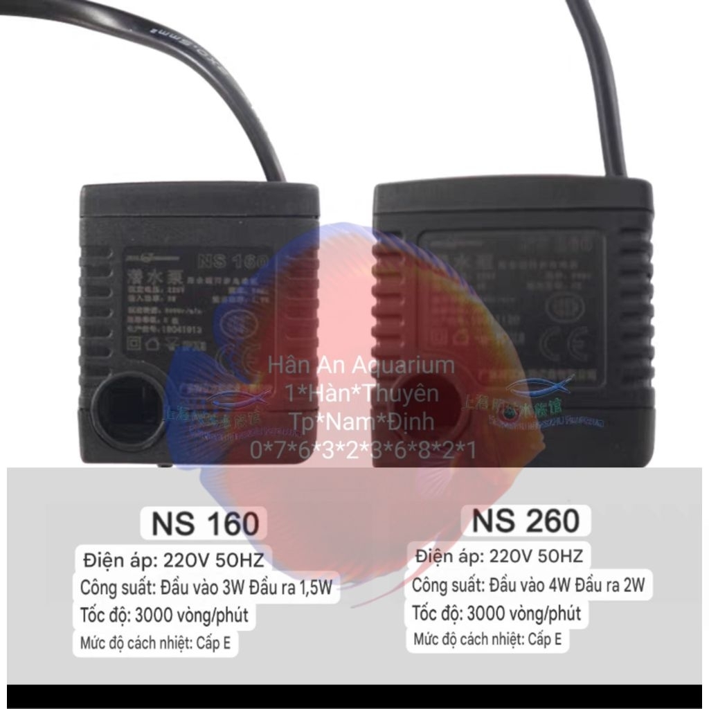 (Xem kỹ mô tả) Bơm thay thế cho bể cá Minjiang MJ M260 M360