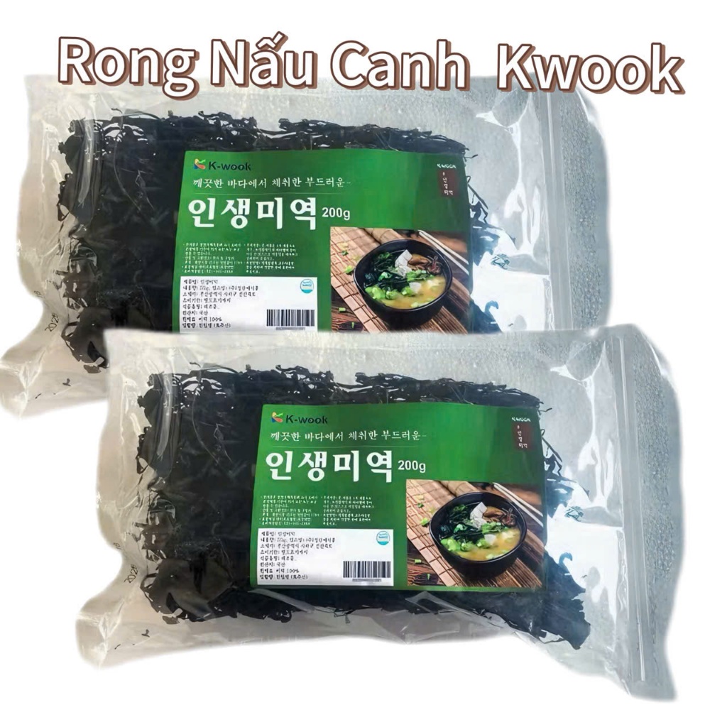 Rong Biển Khô Nấu Canh K-Wook 200g Túi To