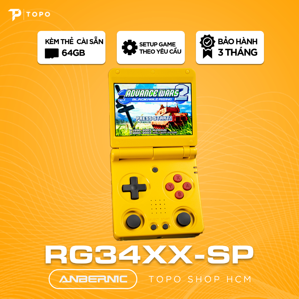 Anbernic RG34XX SP - Cài sẵn HĐH MuOS 2025 và kho Game Java Game Port chọn lọc