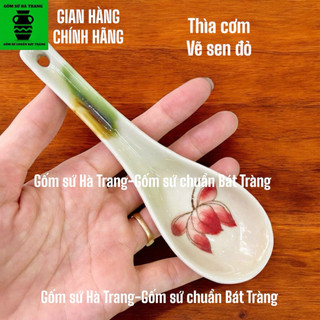 Thìa sứ Bát Tràng vẽ tay