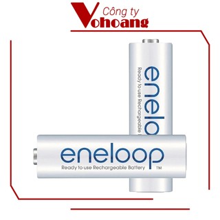 Bộ 2 pin sạc AA Panasonic Eneloop 2000mAh NiMH điện áp 1.2V (Trắng)