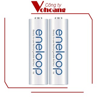 Bộ 2 pin sạc AA Panasonic Eneloop 2000mAh NiMH điện áp 1.2V (Trắng)
