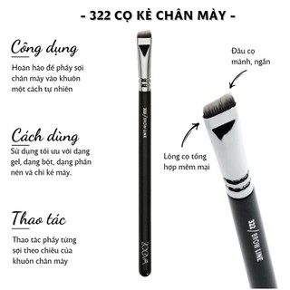 Cọ Trang Điểm Tán Mày Bản To ZOEVA Luxe Complete Brow Line Brush 322