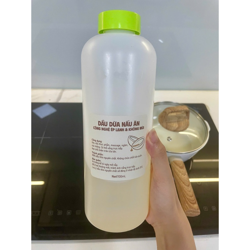 Dầu dừa ép lạnh tách mùi bằng than hoạt tính