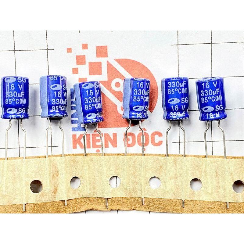 [ Combo 20 chiếc ] Tụ hóa SG 330uF 16V 8x12mm