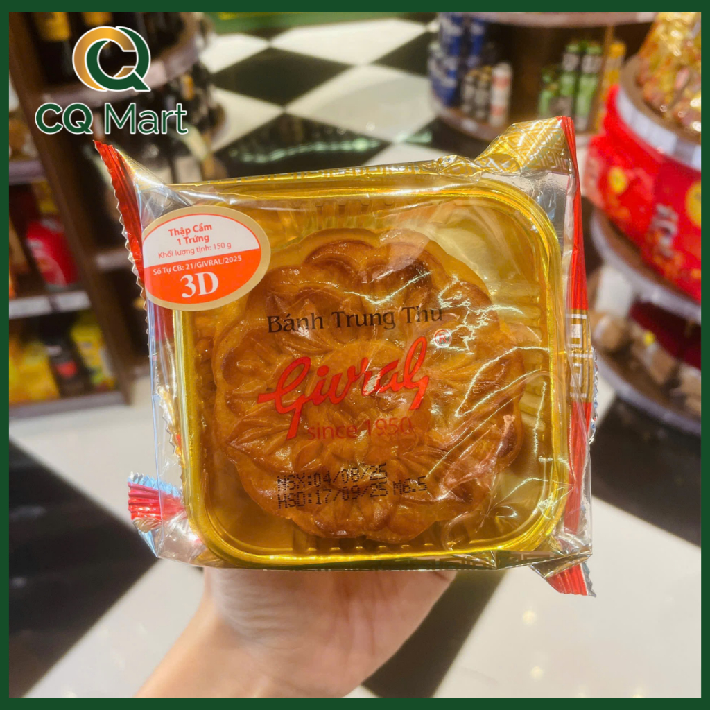 [Hỏa tốc] 3D_Bánh trung thu Givral Thập Cẩm 1 Trứng 150g