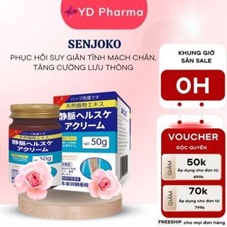 Kem Suy Giãn Tĩnh Mạch  Thảo Dược Senjoko - Giảm Phù Nề, Giảm Mỏi, Giảm Sưng, Căng Cứng, Hỗ Trợ Lưu 