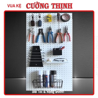   SIÊU BỀN  Bảng Pegboard treo tường Tấm tôn đục lỗ treo phụ kiện tấm kim loại decor 